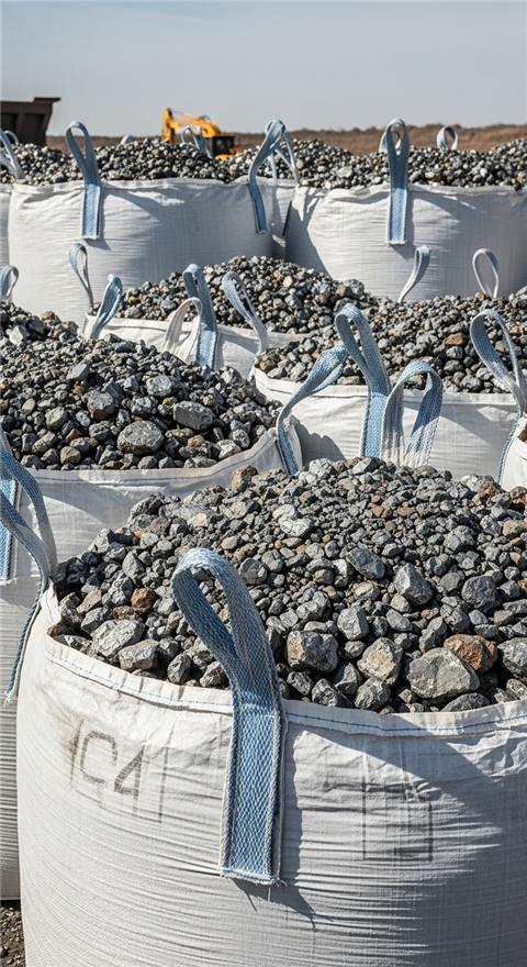 Bao jumbo nắp nạp đựng quặng 1.2 tấn